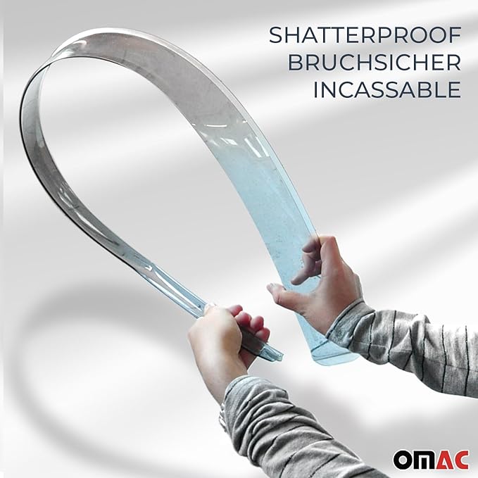 OMAC Window Visor Vent Rain Deflector (2 Pcs)