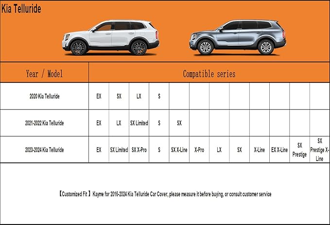 Kayme 7 Layers SUV Car Cover Custom Fit