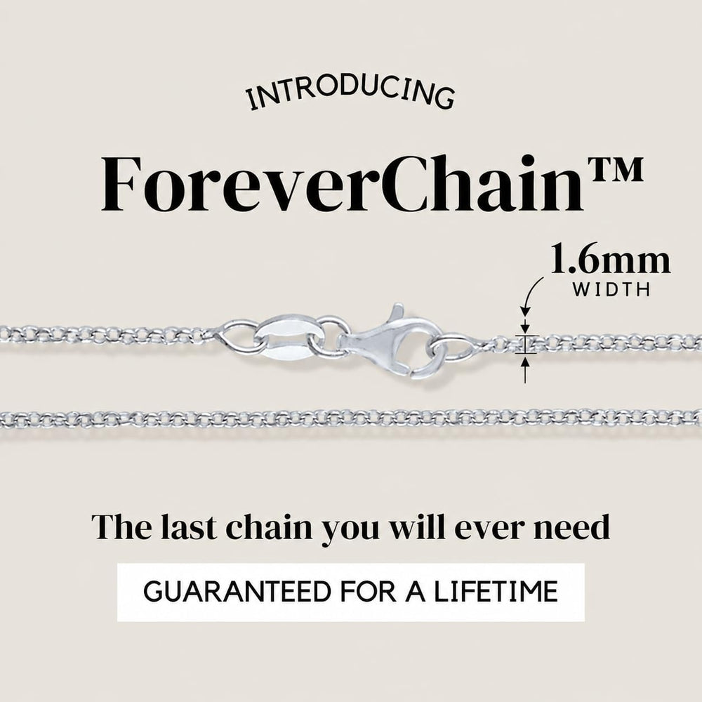KISPER 925 Sterling Silver Cable Chain Necklace for Women 1.6mm Diamond Cut