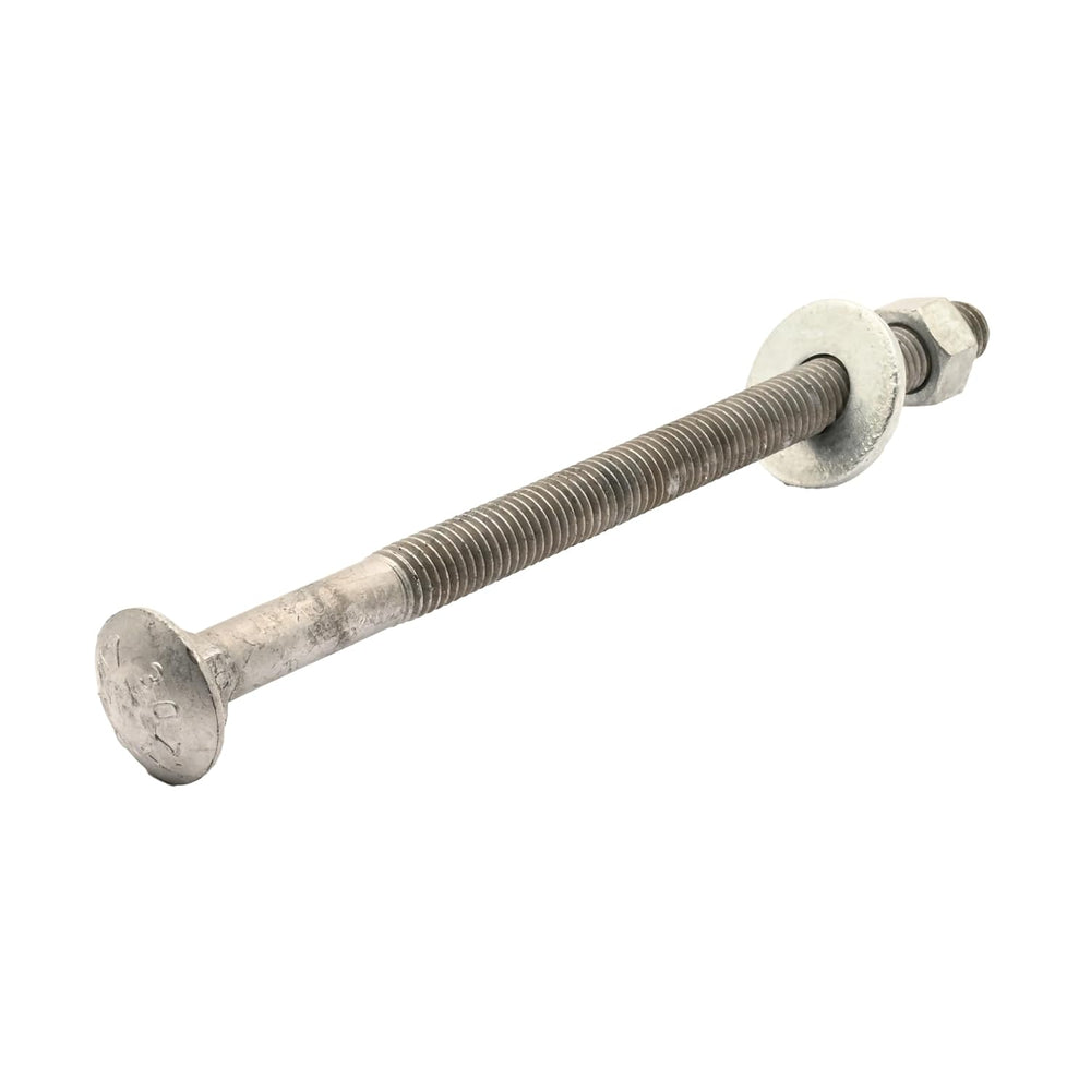 1/2" x 8" (25 Pack) Galvanized Carriage Bolt Kit Grade 307A Include...