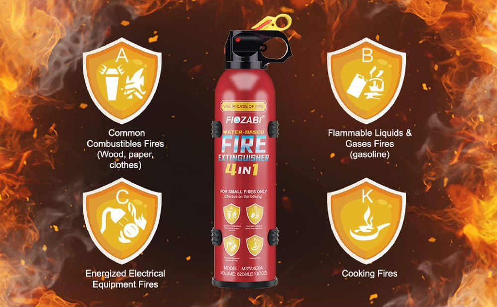 2 PACK Portable Fire Extinguisher Spray 4 in-1 With Bracket for The House/Car...