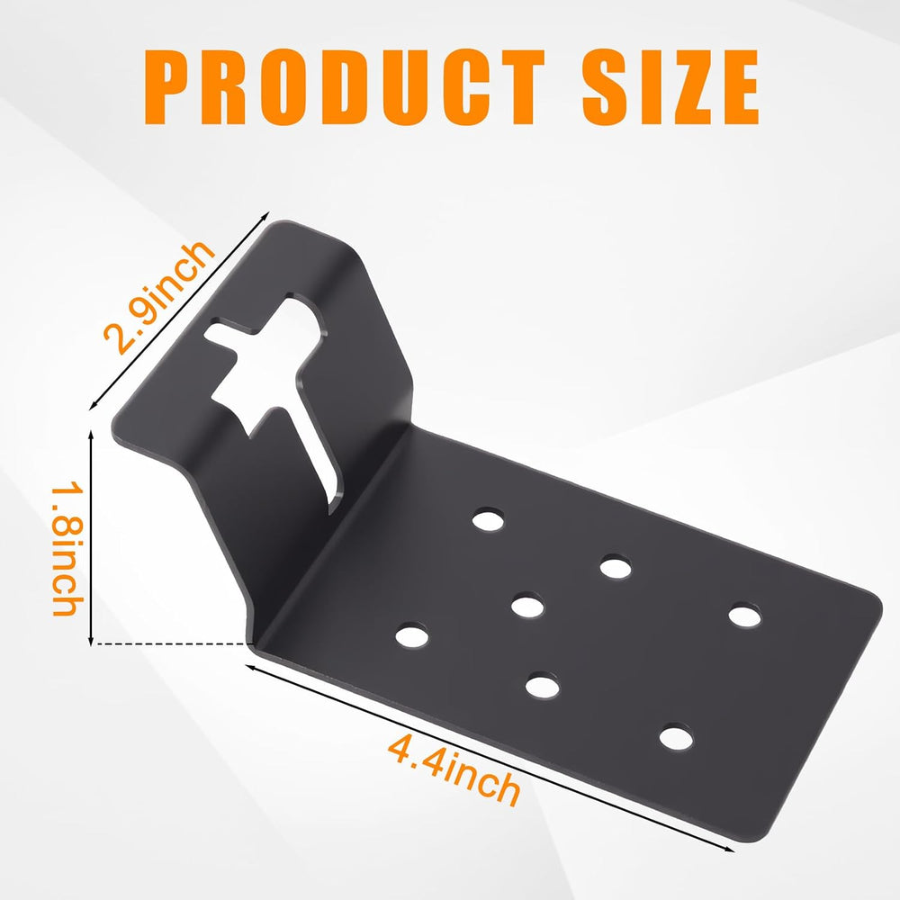 6 Pcs Black T-Post Bracket 3"