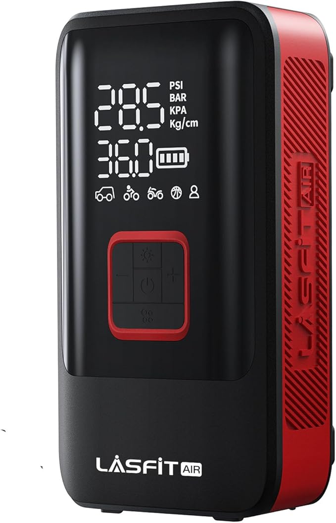 LASFIT TK1 Tire Inflator Portable Air Compressor 150PSI Tire Inflator 12000mAH