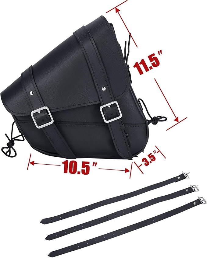 Gargoyle Bells Leather Solo Swing Arm Bag
