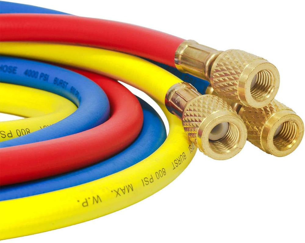 Elitech Refrigerant Charging Hose for R134a R404a R12 R22 Air Conditioning Re...