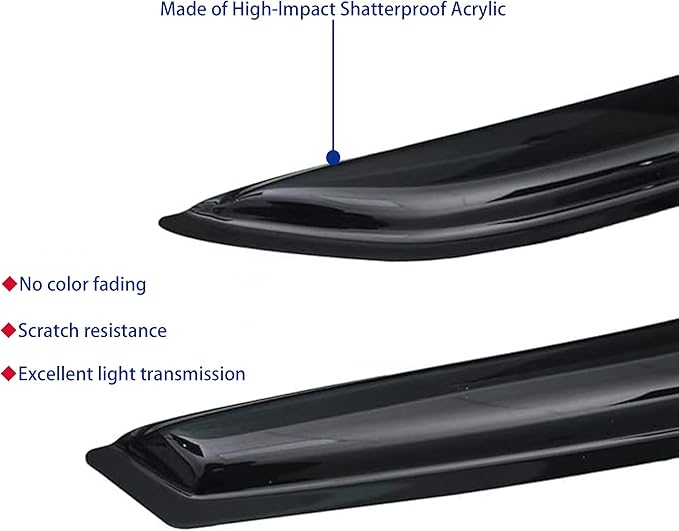Window Visors Rain Guards fits 2020-2025 Sentra, Out-Channel Window Wind