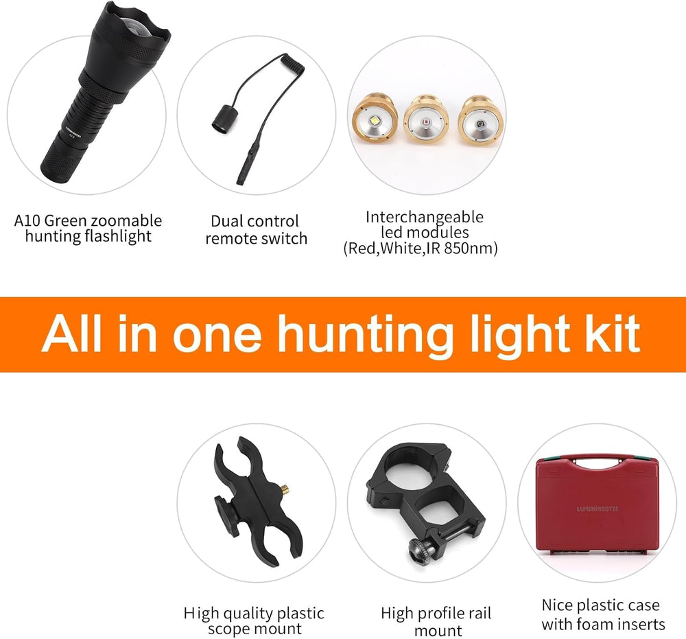A10 Ultimate Green Hunting Light Kit