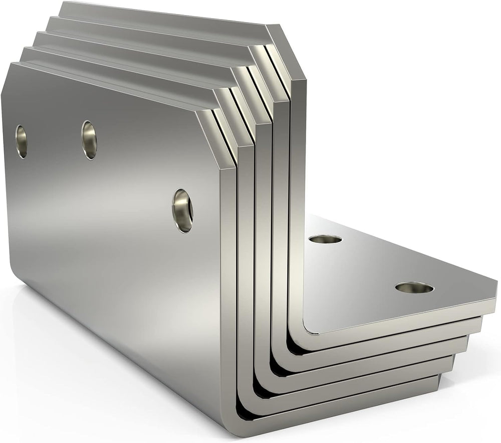 4x2x2 L Bracket Corner Brace(15PCS), 4 Inch Galvanized