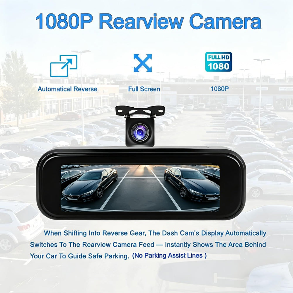 Car Camera -Dash Cam Front Rear,4k+1080P Dash Camera for Cars with WiFi App