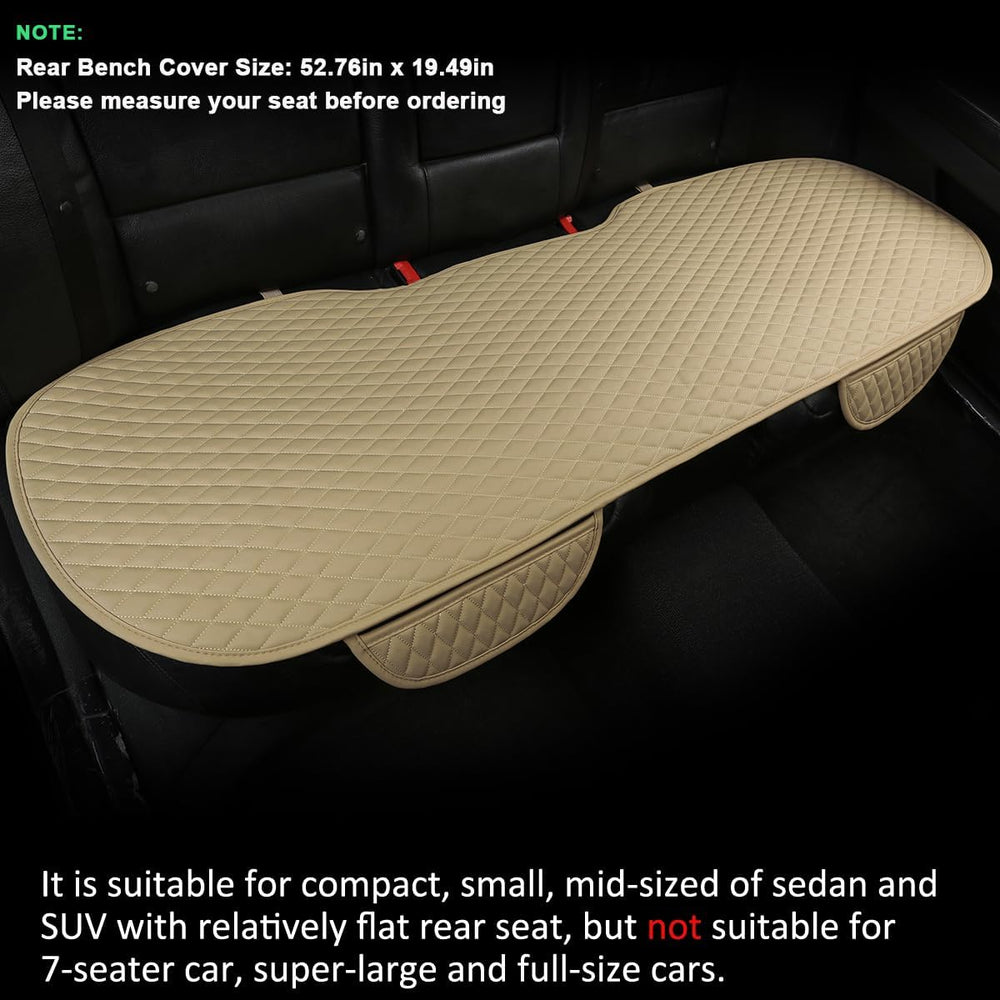 West Llama Pu Leather Car Seat Bottom Covers Protectors Include 1 Pair Front ...