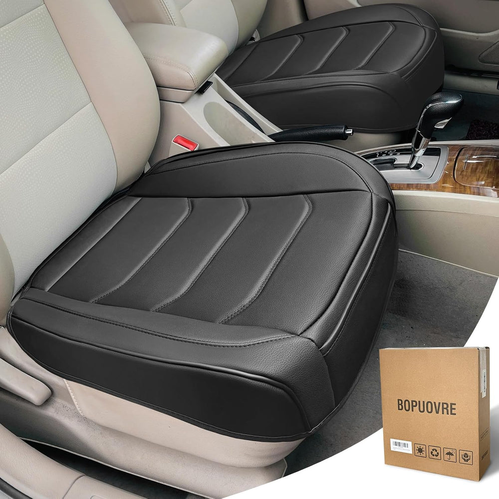 BOPUOVRE Car Seat Cover for Luxury & Comfort PU Leather
