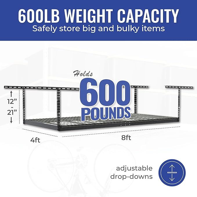 SafeRacks Overhead Storage Rack (5-pc)