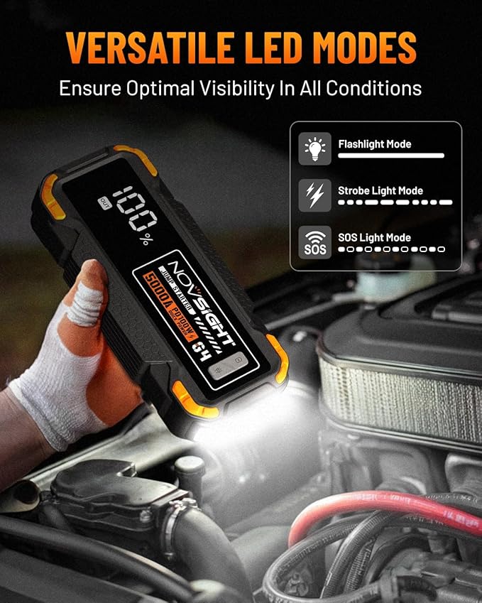 NOVSIGHT Car Battery Jump Starter