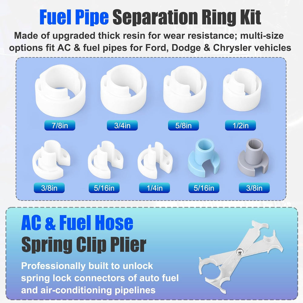45PCS Fuel Line Disconnect Tool Set, Quick Disconnect Remover Kit