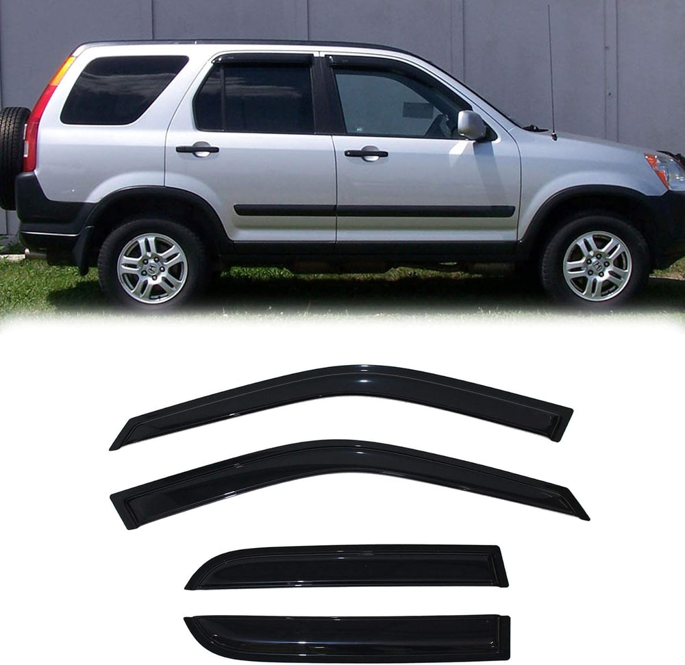 94459 Side Window Wind Deflector, Dark Smoke Window Visor fit