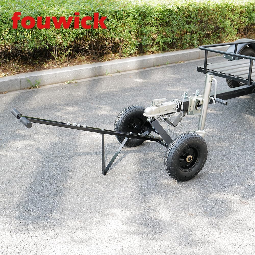 fouwick 600LBS Trailer Mover, 1-7/8” Hitch Ball & 12” Pneumatic Tires, Ma...