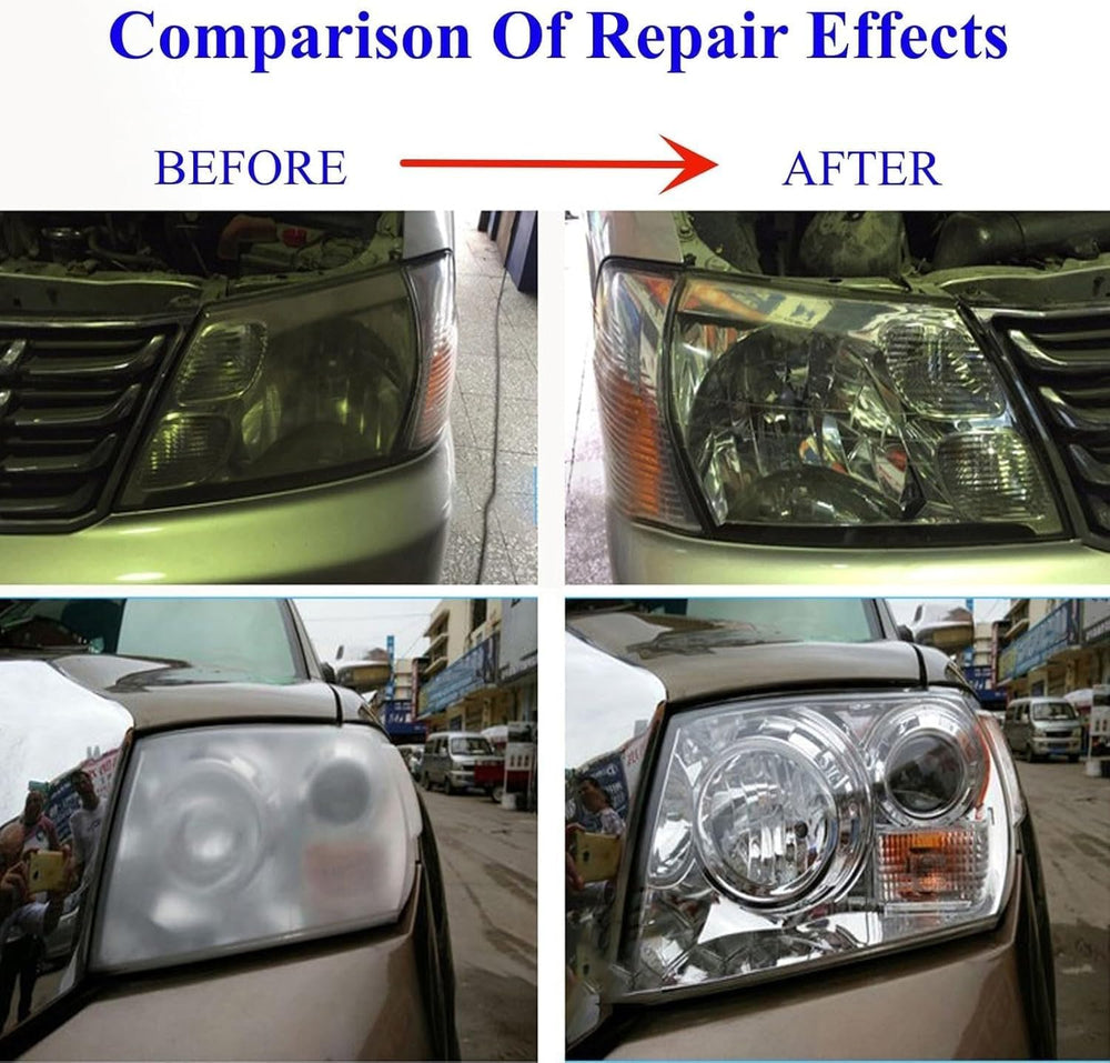 ROYWOO Headlight Repair Kit,Automobile Headlight Restoration Kits with 200ML ...