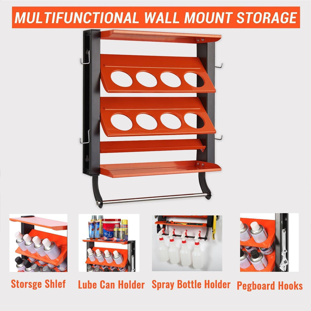 Wallmaster Spray Can Holder, Wall Mount Paint Bottle Organizer