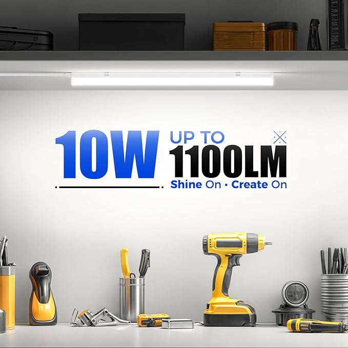 Barrina T5 LED Ceiling Light Fixtures, Corded Electric (6 Packs)