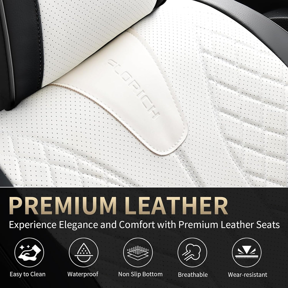 Waterproof Front Car Seat Cover Faux Leather Automotive Seat Cover Front Car ...