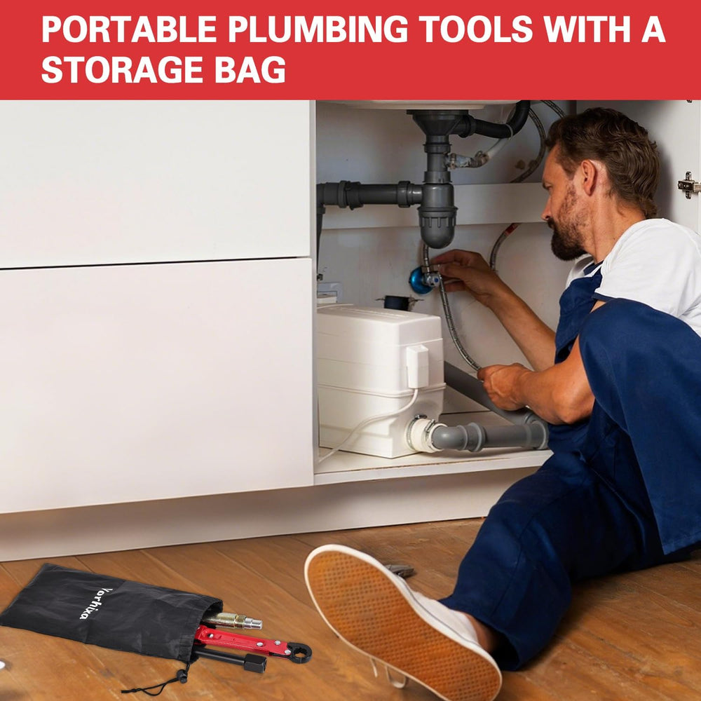 Plumbing Tools with Angle Stop Wrench & Compression Sleeve Puller