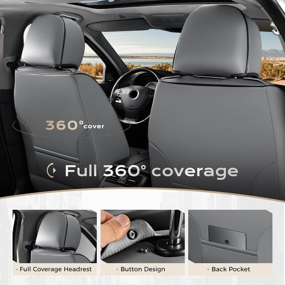 Coverado Car Seat Covers Full Set, Seat Covers for Cars, Front Seat Covers an...