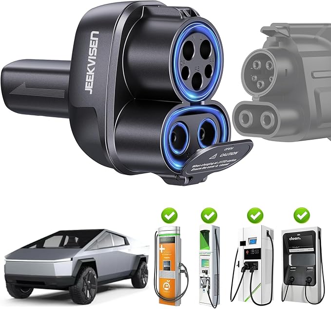 2025 Upgraded Cybertruck 2 in1 CCS & J1772 to Tesla Adapter, 250KW Fast Charging