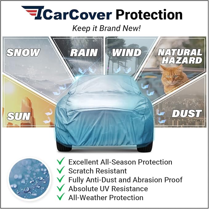 iCarCover Premium Car Cover for 1946-1952 Pontiac Streamliner Heavy Duty
