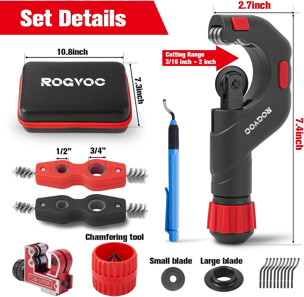 Copper Pipe Cutter Kit for HVAC and Plumbing