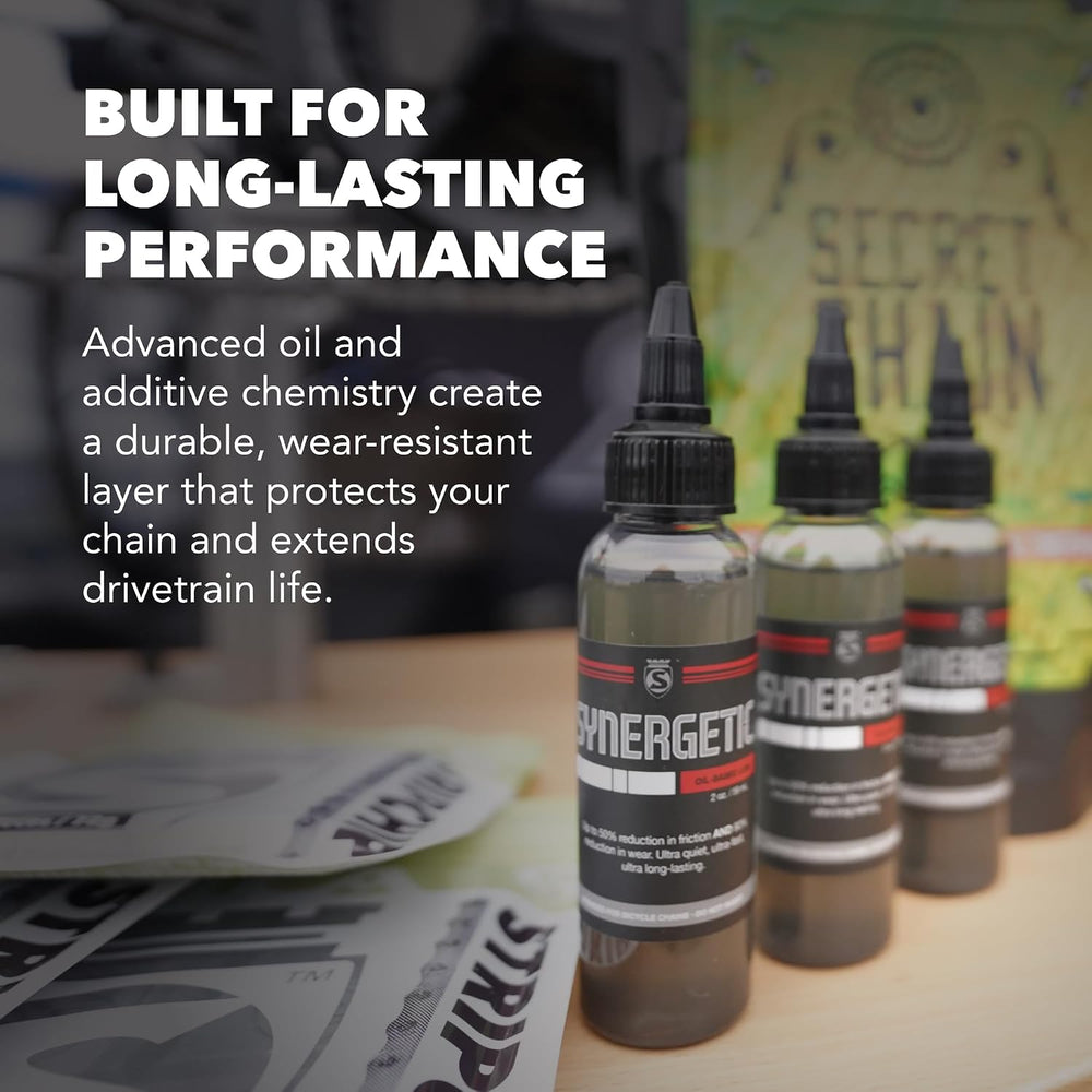 SILCA Synergetic Bicycle Chain Lube - Wet Bike Oil Chain Lubricant - 500+ Mil...