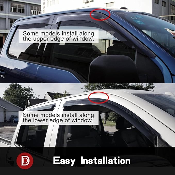94100 Side Window Deflector Visor Rain Guard fit