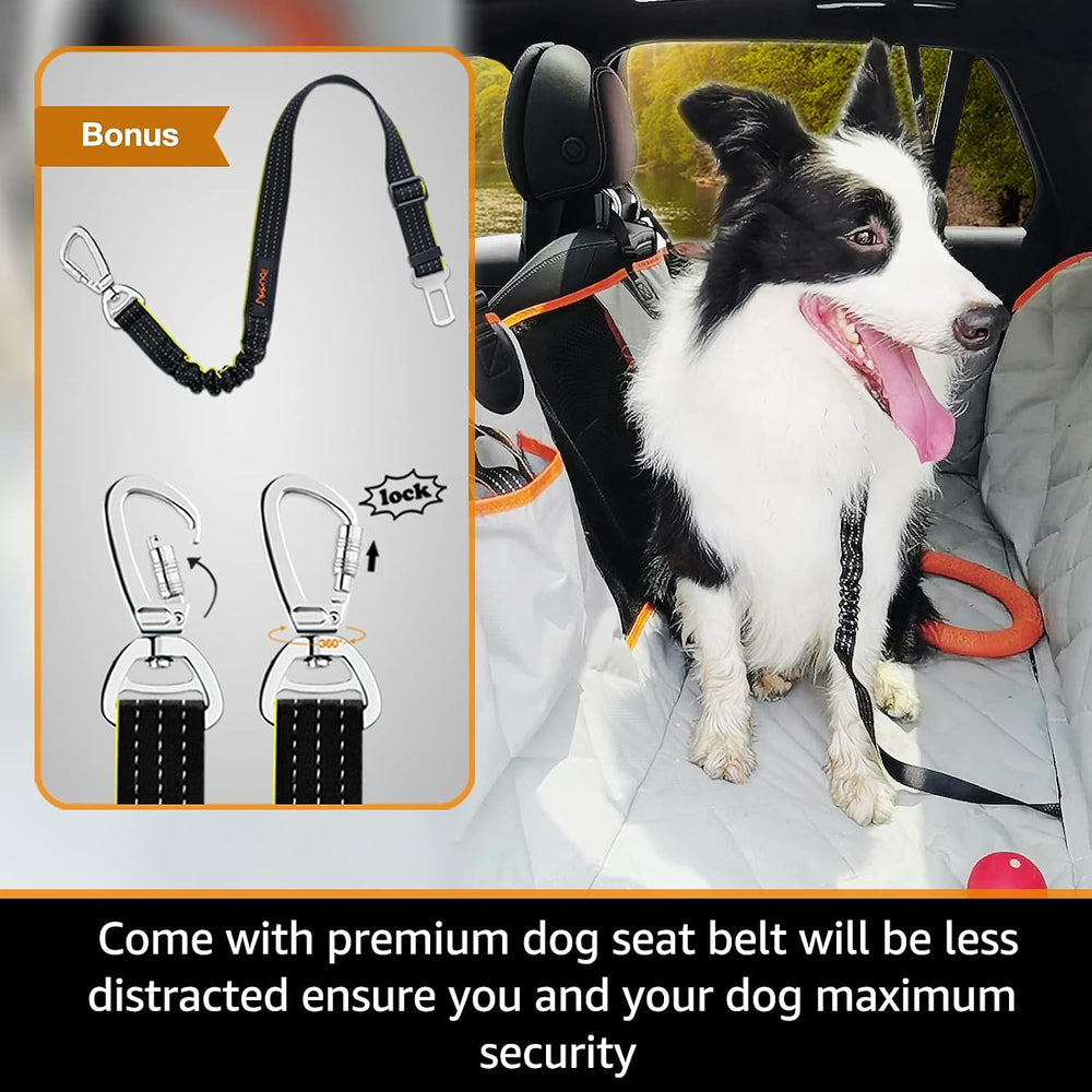 Dog Seat Cover for Tesla Model 3 Waterproof Car Seat Protector with Mesh Wind...