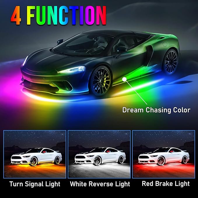 OPP ULITE Car Led Underglow Lights Aluminum Dream Chasing Color Accent Light ...