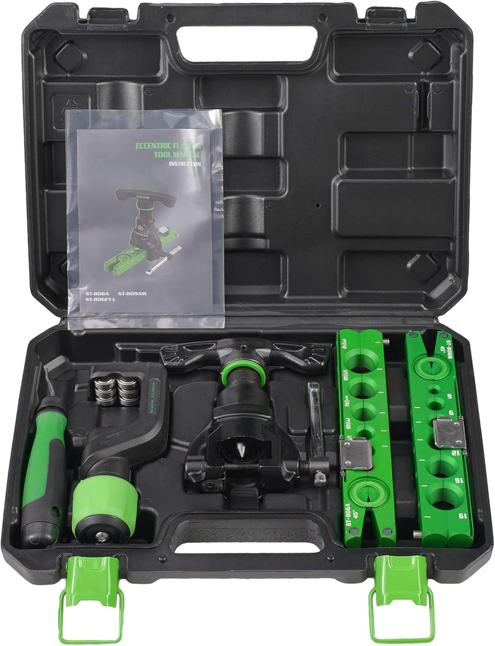 Flaring Tool Kit, 45° Eccentric HVAC Flare Tool for 1/4'' - 3/4'&...