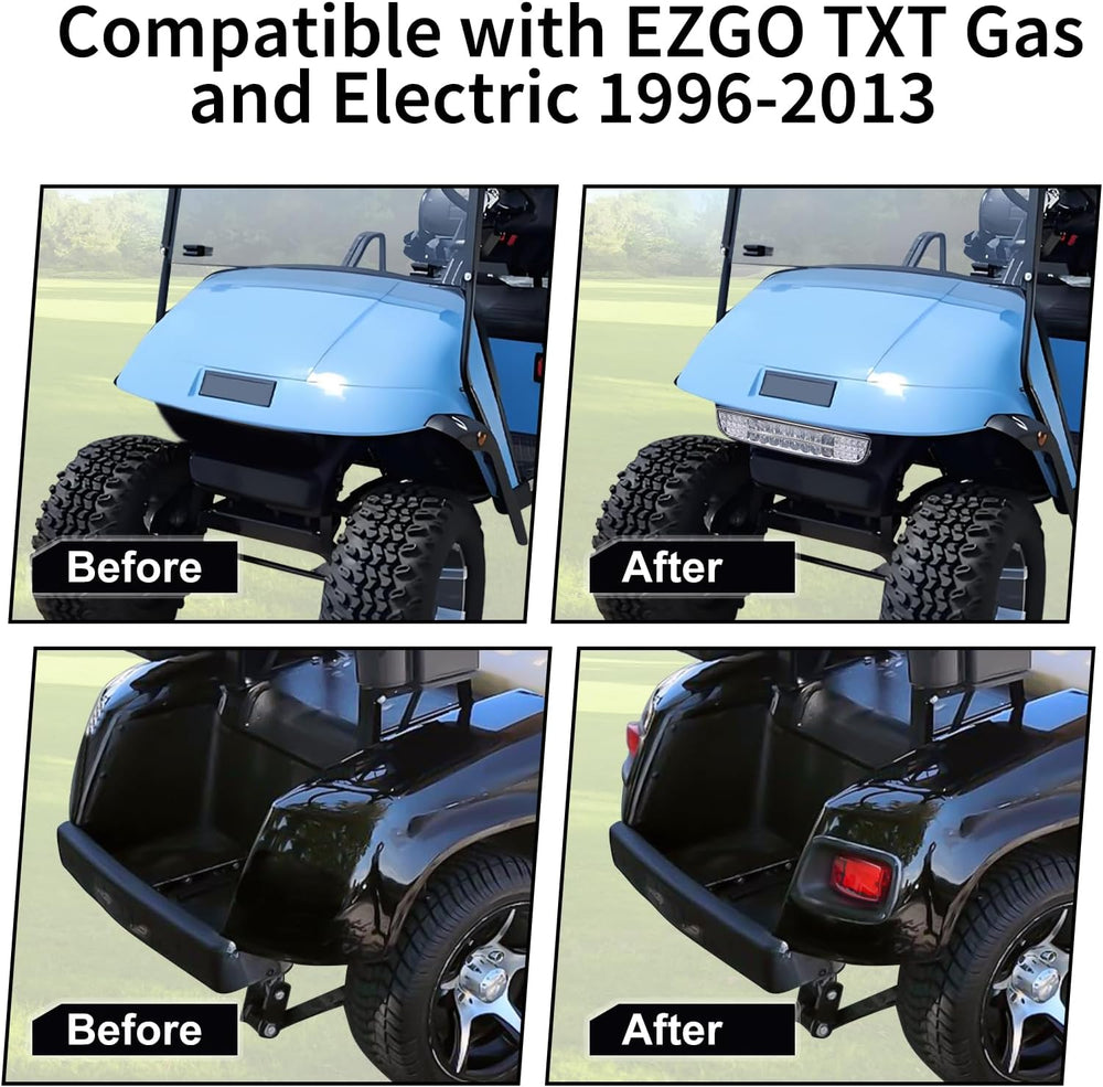Golf Cart LED Light Kit for EZGO TXT 1996-2013 Gas&Electric Carts Deluxe ...