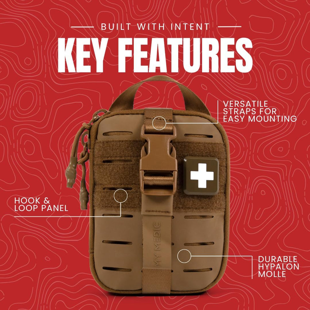 My Medic Sidekick - Camping Hiking and Backpacking First Aid Kit - 70 Items -...