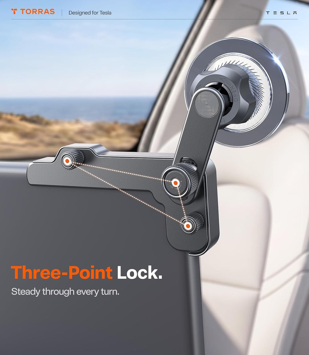 TORRAS Edge Tesla Phone Mount [No Adhesive & Strong Magnet] 360° Adjustab...