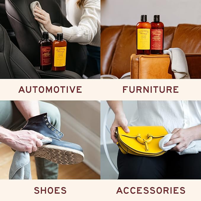 Leather Honey Cleaner and Conditioner Bundle
