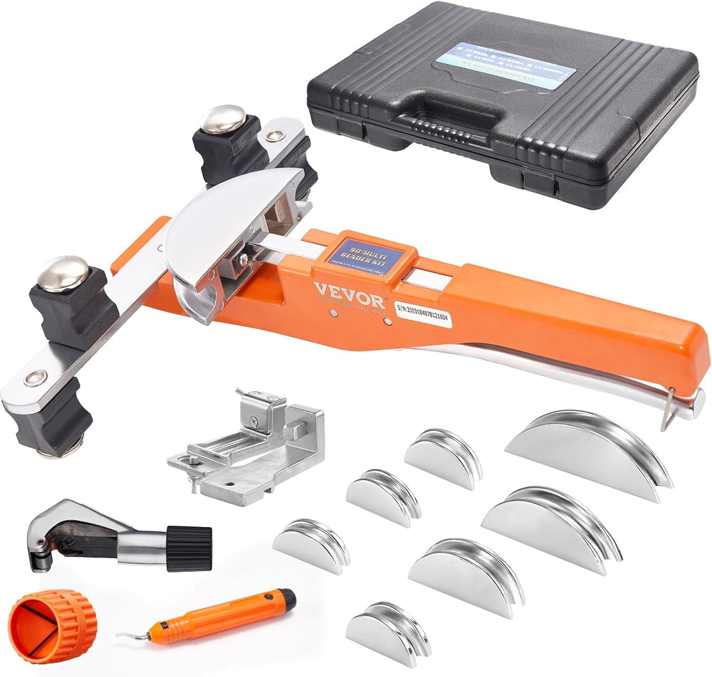VEVOR Pipe Tube Bender, 1/4"-7/8" O.D. Ratcheting Tubing Bender, 90...
