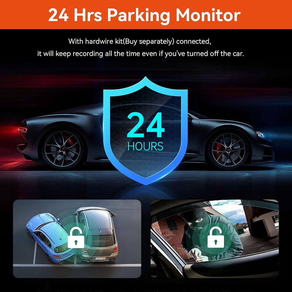 4K Dual Dash Cam Front and Rear 4K/1080P Full HD Dash Camera for Cars, 5G Wi-...