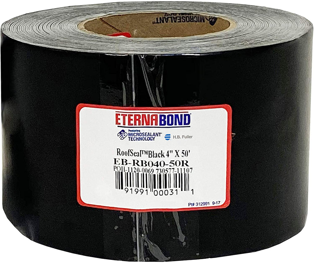 EternaBond RoofSeal Black 4" x50' MicroSealant UV Stable RV Roof Sea...