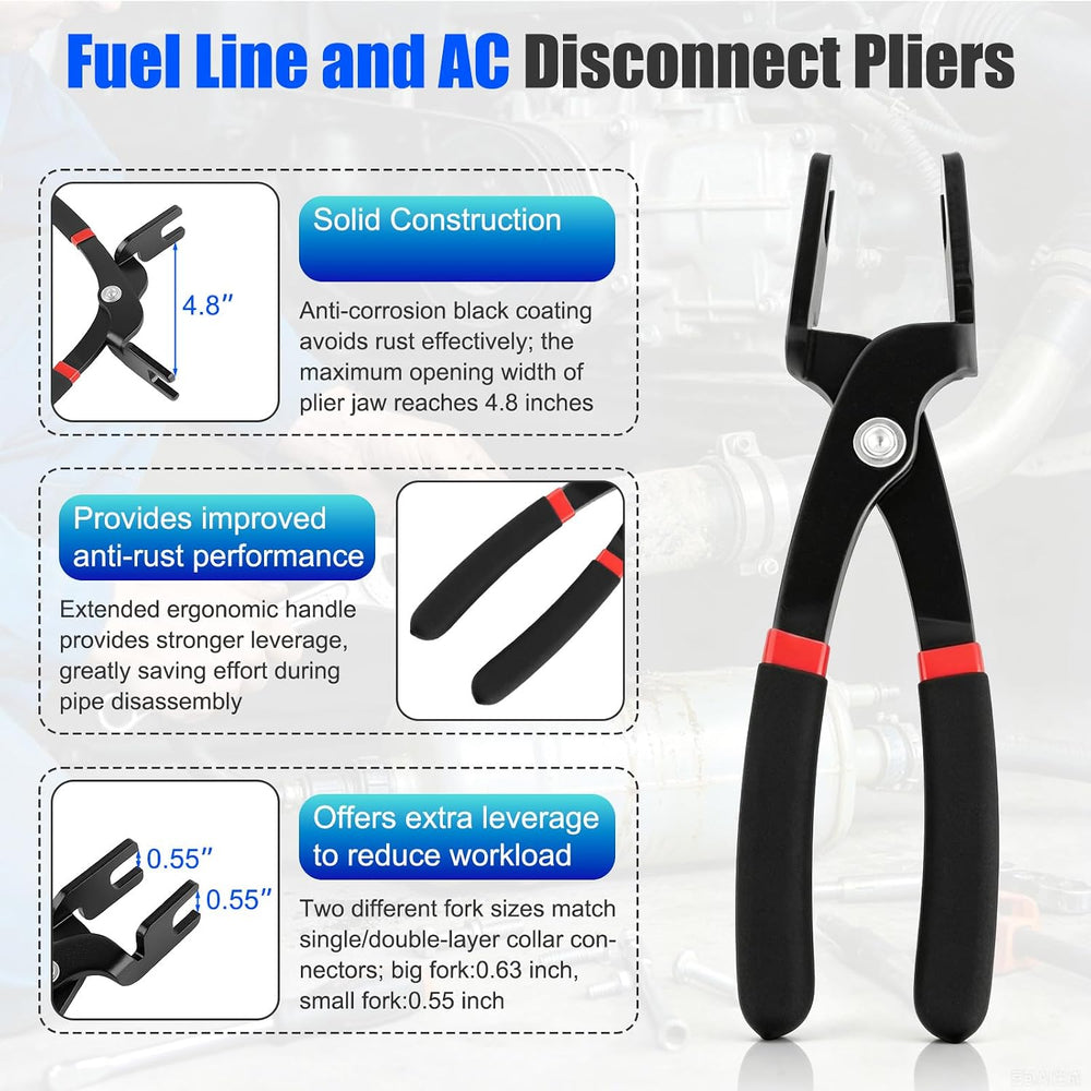 45PCS Fuel Line Disconnect Tool Set, Quick Disconnect Remover Kit