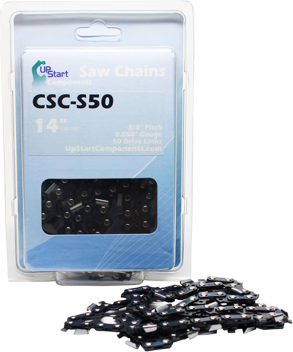 6-Pack 14" Semi Chisel Saw Chain for Oregon S50 Chainsaws