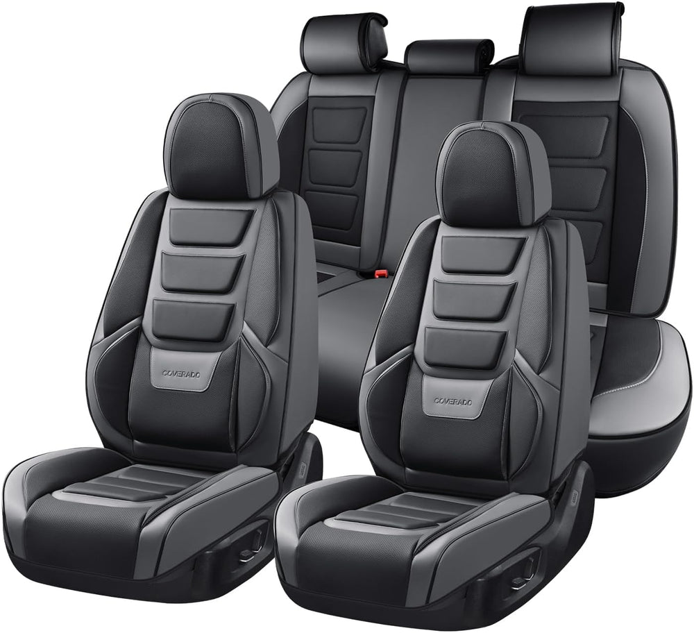 Coverado Car Seat Covers Full Set, Seat Covers for Cars, Front Seat Covers an...