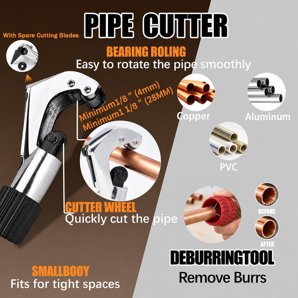 Flaring Tool Kit, Flare Tool HVAC, Copper Pipe Flaring Tool