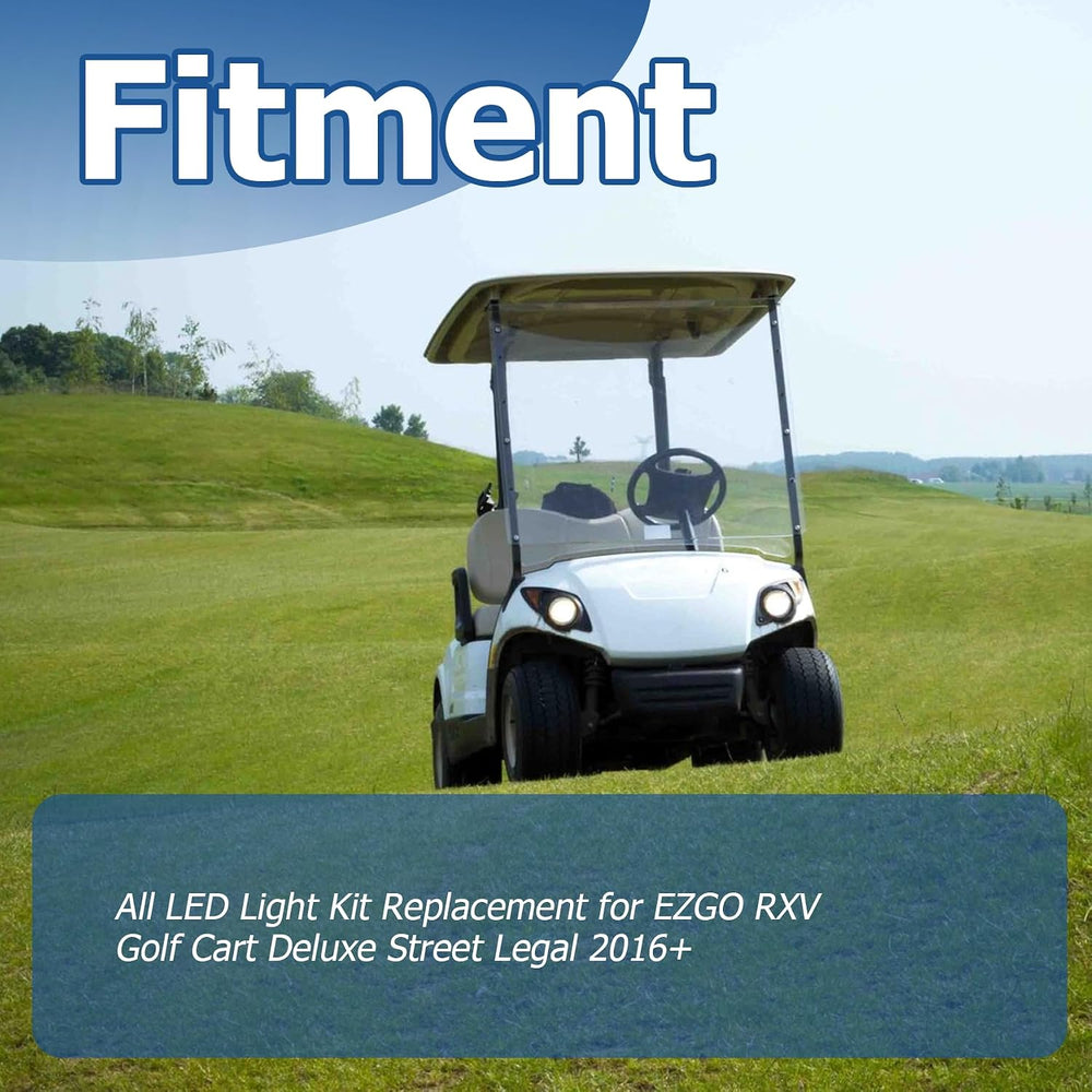 WFLNHB All Light Kit Replacement for EZGO RXV Golf Cart