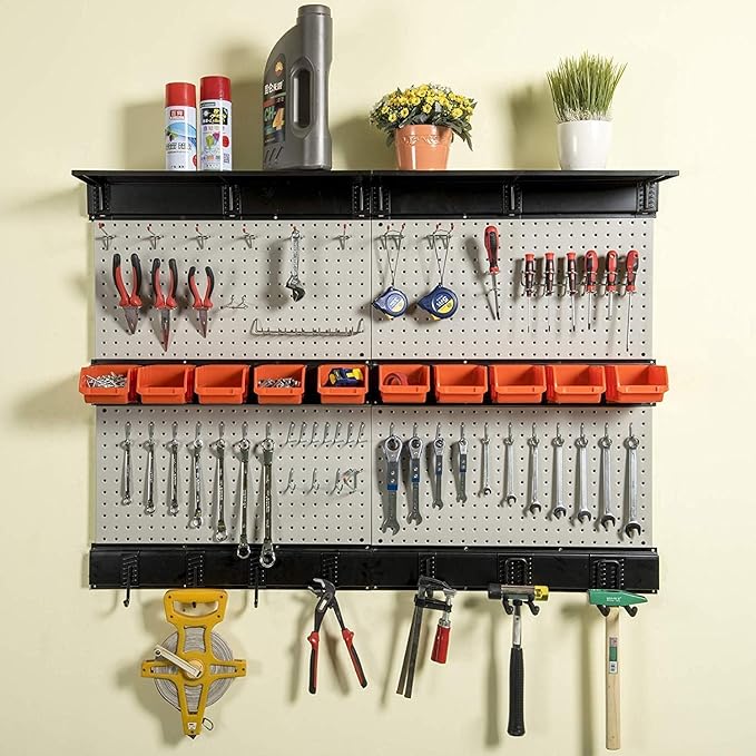 Ultrawall Pegboard Wall Organizer, 48X 36 inch Garage Storage Pegboard