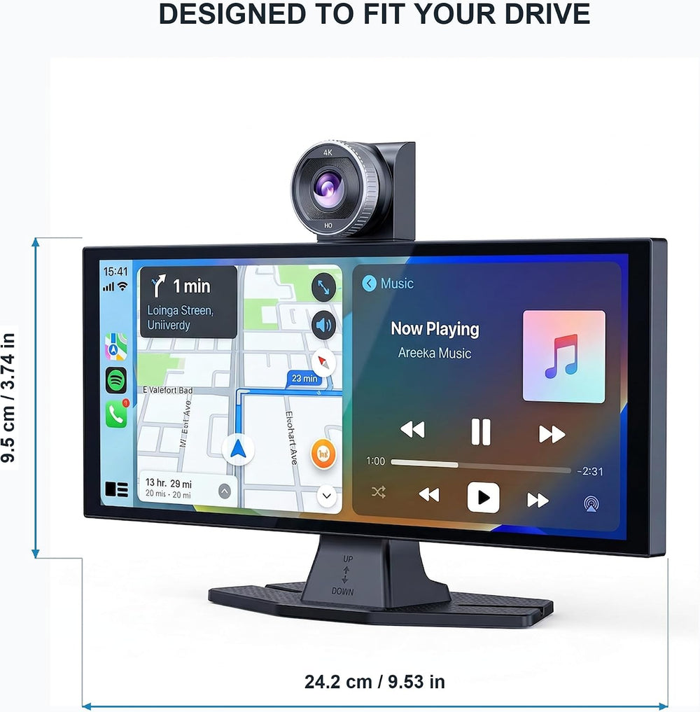 11" Carplay Screen for Car,4K Dash Cam,Tablet for Apple Android Auto