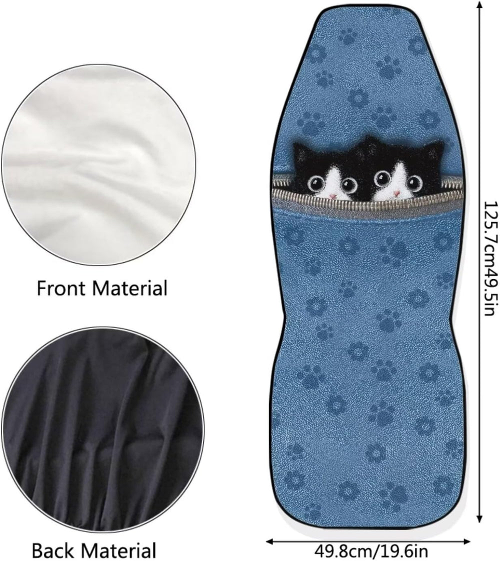 Poceacles Universal Car Seat Covers for Truck Sedan SUV 2 Packs, Automotive F...