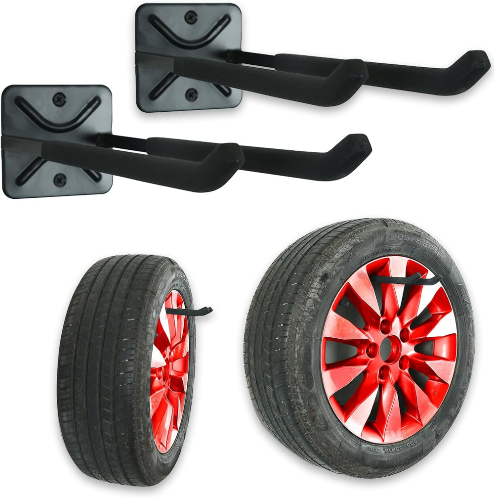 Wallmaster Wall Mount Garage Hooks, Heavy Duty Long Utility Storage Hooks